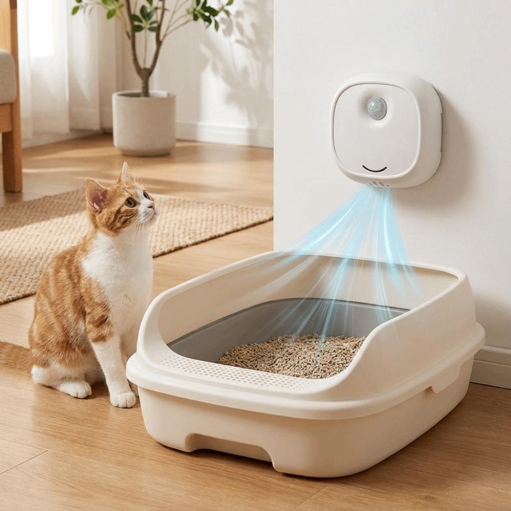 Practical Silent Pet Odor Purifier Automatic Sensor To Remove Odors Pet Air Purifier Rechargeable Pet Odor Eliminator Pet Toilet