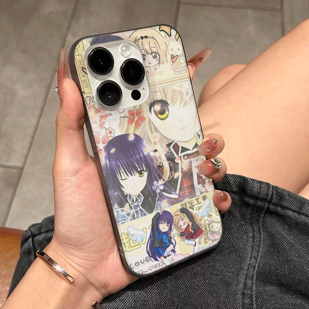 ANIME Shugo Chara Amu Phone Case For IPhone 17 16 15 14 13 12 11 Pro Max Plus Pro Stripe Soft Cover