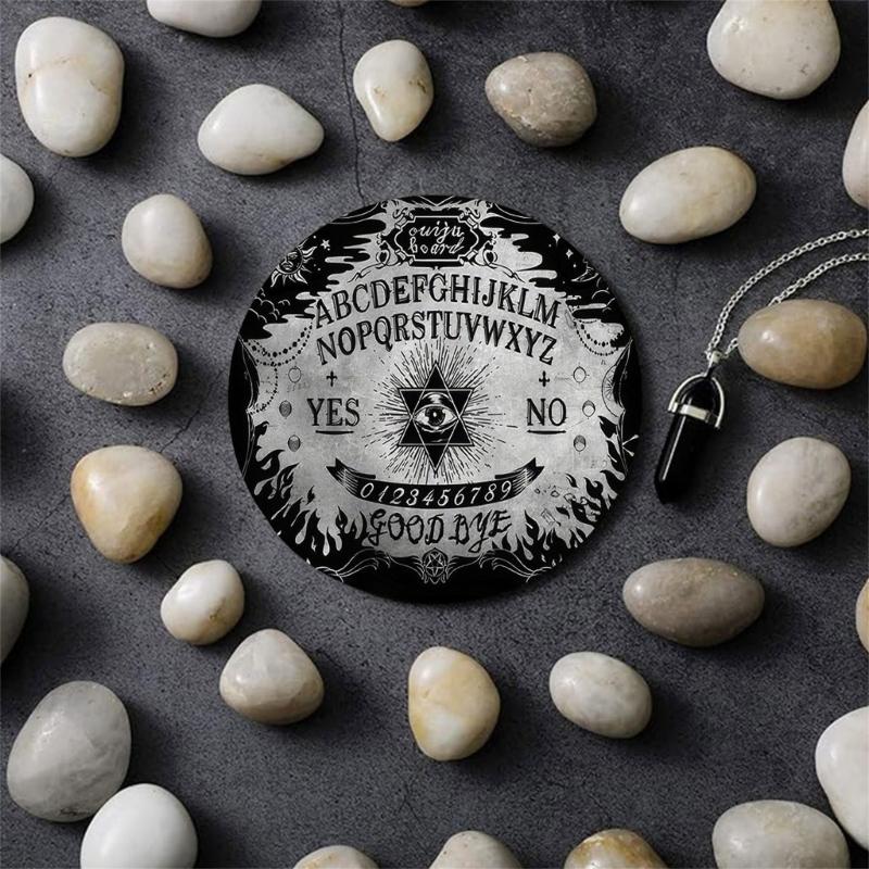 Dowsing Divinations Mat Mouse Pad Eye Pattern Rubber Tablecloth Desk Decoration Tarots Card Pad for Party Board Game