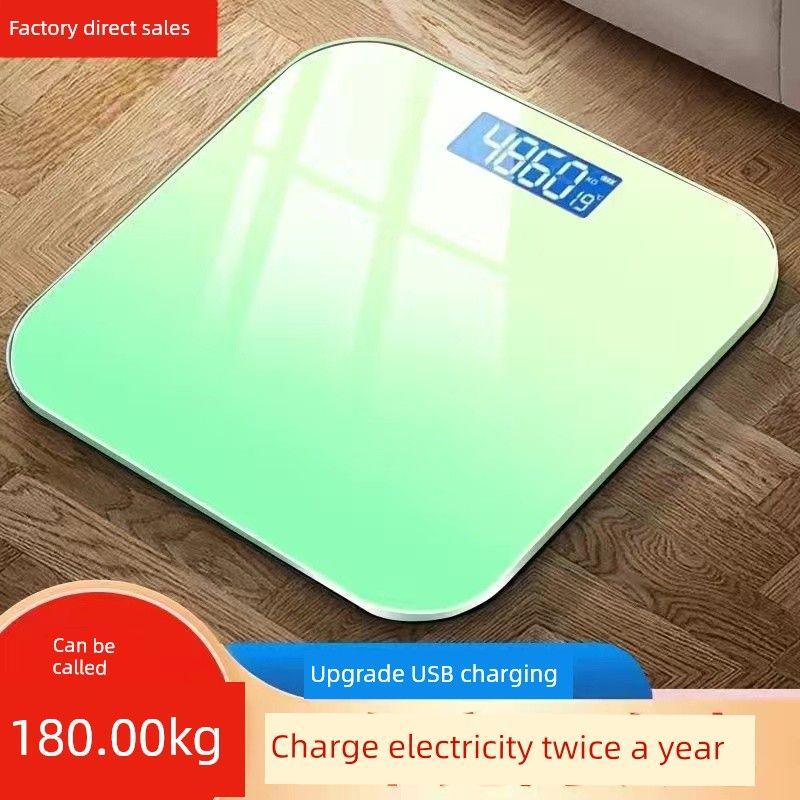Electronic Scale Weighing Scale For Home USB Charging Body Health Scale Girls Weight Loss Small Smart Dormitory Weightometer