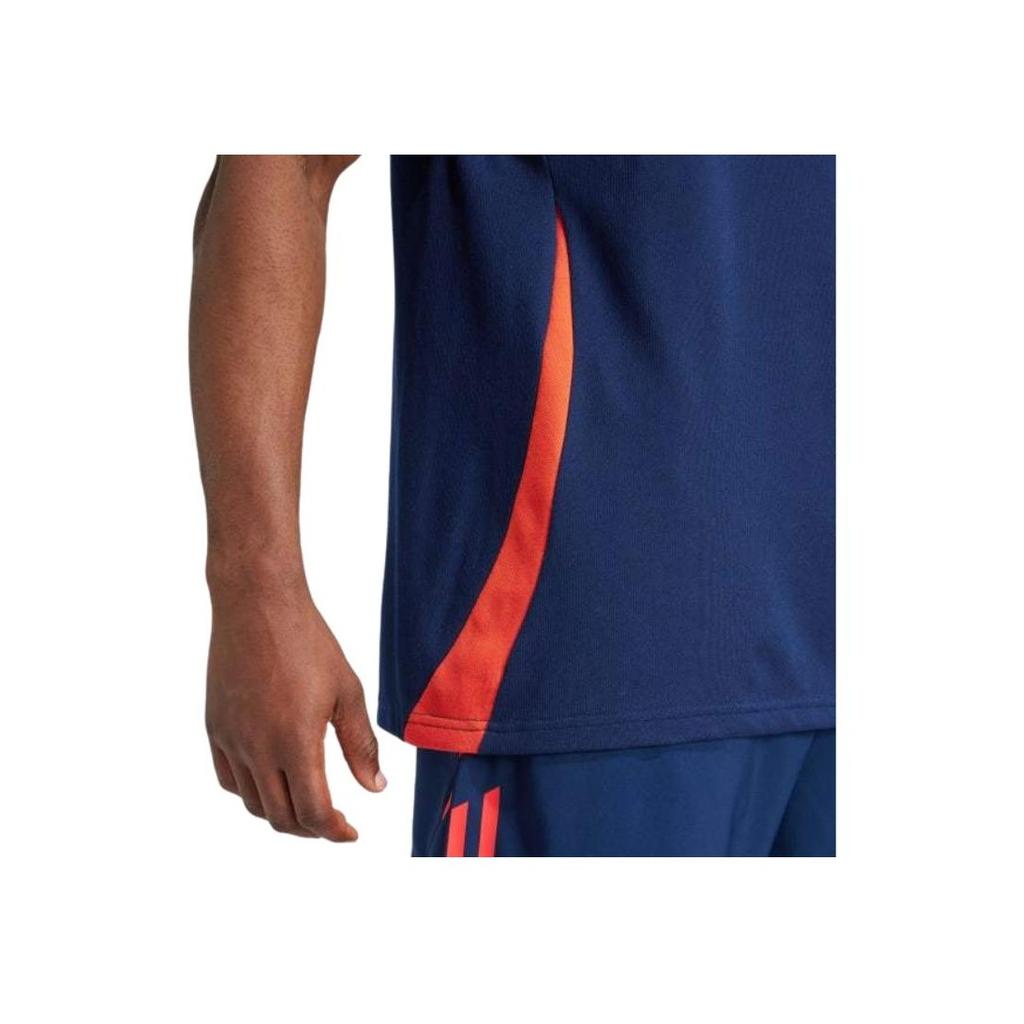 Adidas Logo Outdoor Casual Sports Short Sleeve Polo Shirt Men Polo Shirts Navy-Blue IT2028