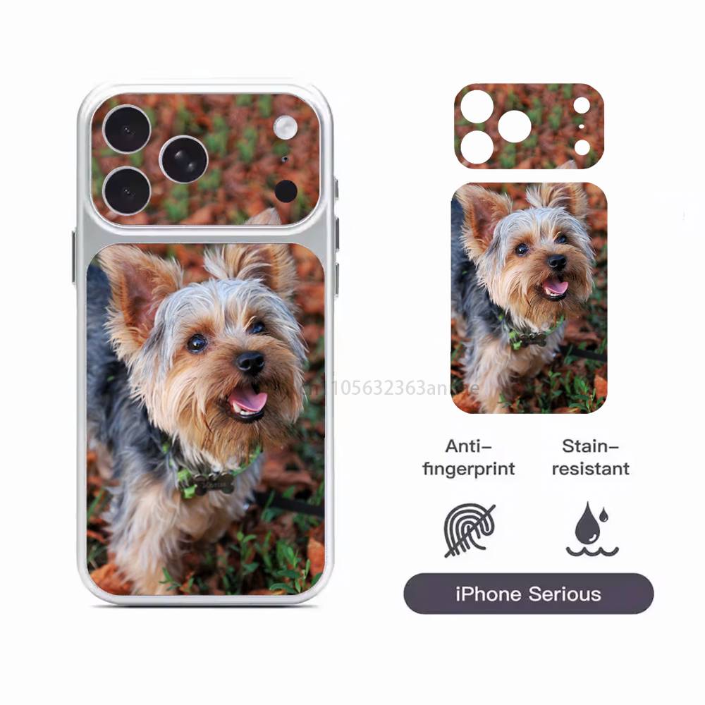 

Yorkshire terrier dog Protective Sticker for iPhone 17 Pro 17 ProMax Full Body Back Cover Decal Skin iPhone17pro