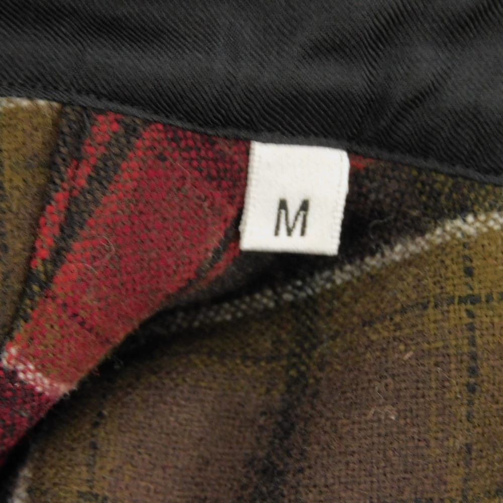 Used Eddie Evans Check Shirt 9921 326821 Y788B 7832 M Brown Khaki Tight 13AW Eddie Smarin Wool Red Men's from Japan