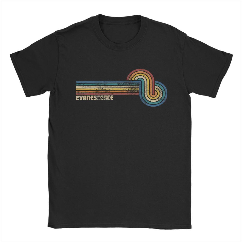 Ästhetische Evanescence Rockband langsames T-Shirt Herren Rundhals Kurzarm Kleidung Baumwolle Sommer Oberteil T-Shirt