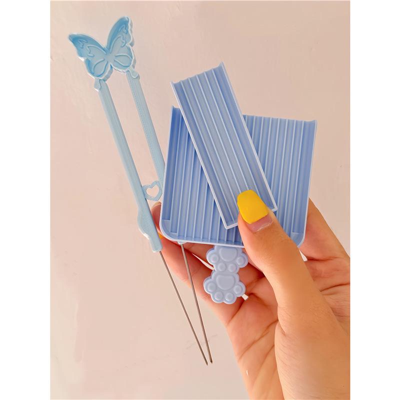 Professional Pastry Tool Set: Bead Tweezers, Puzzle Spatula, Needle Pen, and Bead Roller