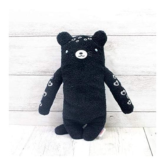 Shinada Fumofumo-san Hyomo Black (M) 10 X 5 X 20 Cm Stuffed Toy Goods Animal Miscellaneous Goods FMLO-0078B