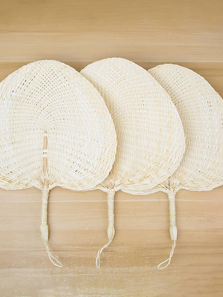 Traditional Handmade Woven Summer Fan for Home Use, Large Fan for Babies To Repel Mosquitoes, Portable Handmade Fan for the Elderly