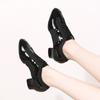 Latin Dance Shoes Women Adult With Soft Bottom Square Dance Shoes Ventilate Shiny Sneakers Ballroom Dancing