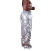 European & American Women's Fashion Casual Long Pants with Solid Color & 3D Pockets