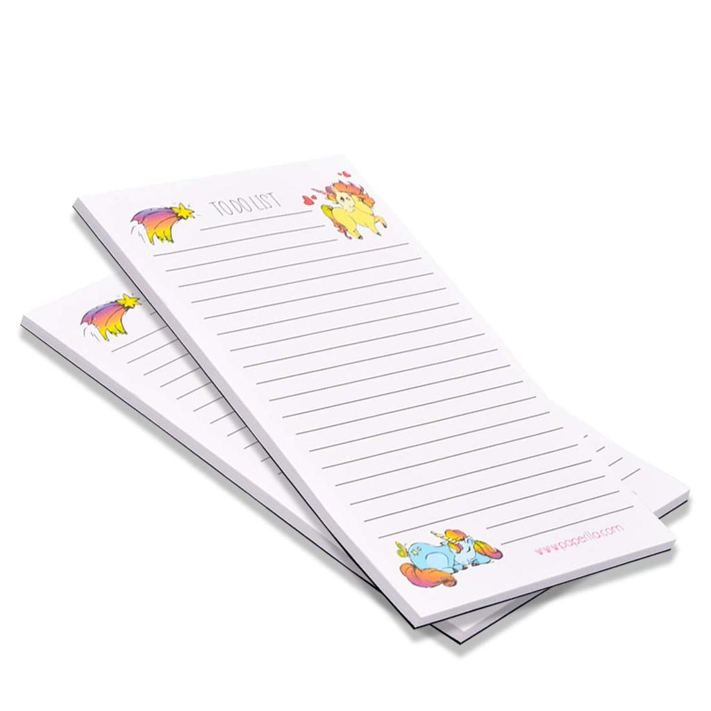 COI to DO List MEMO Pads Cute Colourful Horse 50 Easy Tear Off Sheets Each| Set of 2 Writing Pads