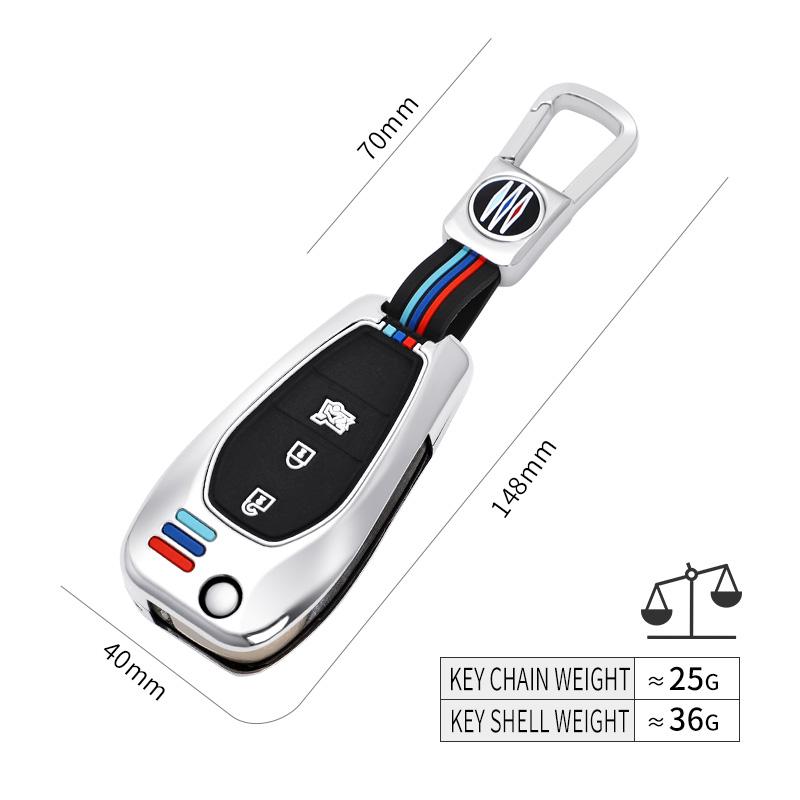 Metal Car Key Fob Full Cover Case Bag Shell Skin Key Chain Holder for Chevrolet Cruze Spark Sonic Camaro Volt Bolt Malibu Trax