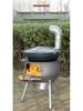 Portable Outdoor Iron Wood-Burning Stove for Rural Households