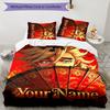 3pcs douma Cover Set - Personalized Name, HD Printed Bedding with 1 Cover and 2 Pillowcases - Perfect for Home Decor, Easy Care