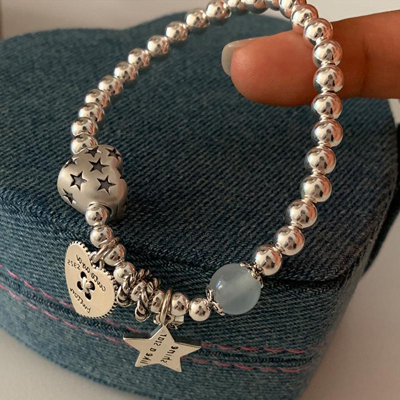 Love Star Beaded Bracelet Women'S Light Luxury Niche High-End Sense Exquisite Personality Fashion Versatile Bracelet Jewelry