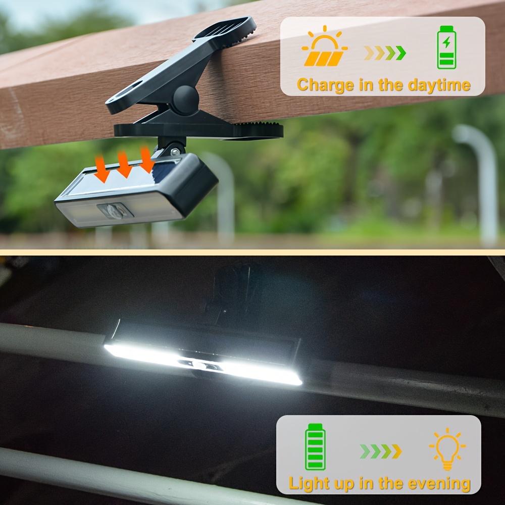 Solar Outdoor Light with Motion Sensor - Easy Clip-On Installation, Button Control, Ideal for Commercial Street Lighting Decor