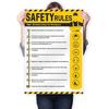 Workplace Safety Rules Poster 18'' x 24'' - OSHA Compliant Safety Rules Poster for Workplace, Warehouses, Office & Industrial, Laminated Workplace