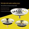 Stainless Steel Kitchen Sink Vegetable Washing Basin & Drain Cover Set