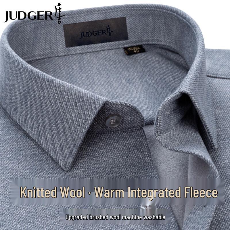 

Мужская теплая рубашка Zhuangji из смесовой шерсти в стиле business casual 175/96A