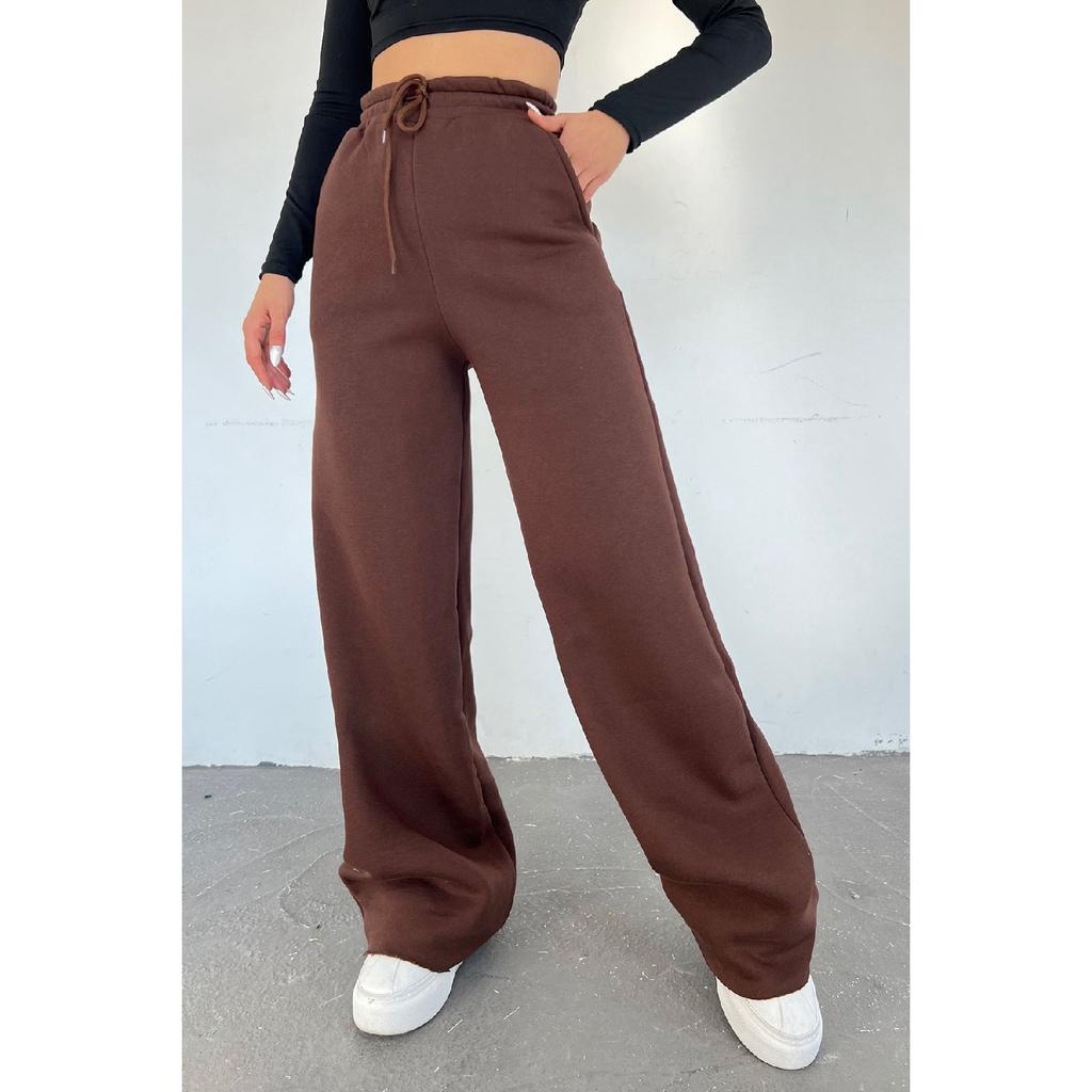 Women Black Floard Winter High Waist Plenty Of Trotters Six