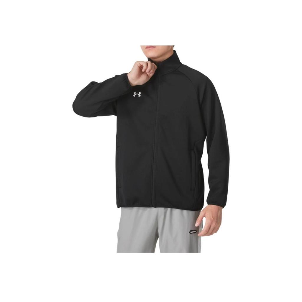 Under Armour Knitted Stand Collar Fitness Casual Running Jacket Unisex Jacket Black 24600406-001