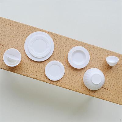 8 Mini Dollhouse Kitchen Accessories 1:6 Bowl Adults Children Cooking Game Tableware Simulation Tray