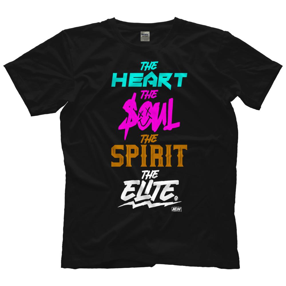 The Elite  The Heart The Soul The Spirit AEW Official TShirt Unisex T-Shirt L
