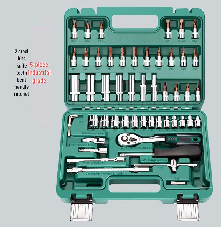 Ratchet Wrench Tool Set - Auto & Car Repair Socket Kit