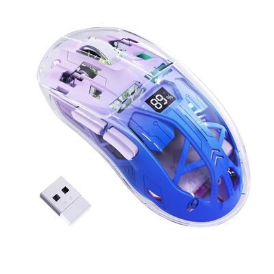 ZIYOU LANG X FREEWOLF A2 Wireless Gaming Mouse with RGB Transparent PC Haraso 3212 Million Battery Level Bluetooth Ergonomic Adjustable Compatible
