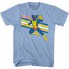 Masters of the Universe Mer Man Light Blue Heather Adult T-Shirt