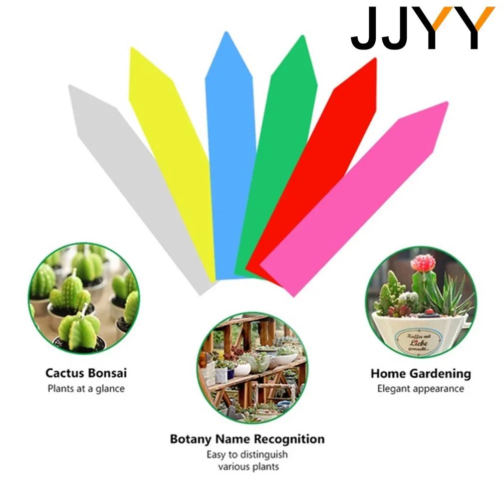 100pcs Waterproof PVC Plant Label Markers for Garden Plants Classification Sorting Sign Tags Nursery Labels