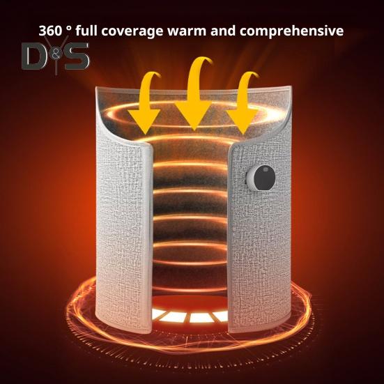 Under Desk Foot Warmer Portable Personal Space Heater Fully Enclosed Heating Quiet Leg Warmer for Winter Office Home Use