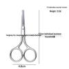 Stainless Steel Eyebrow & Nose Hair Trimmer Scissors with Round Head