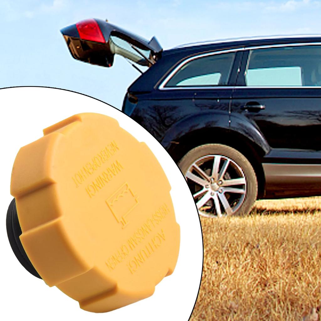 1PC Radiator Coolant Expansion Tank Cap For Opel For SAAB 9-3 9202799 1304677 Plastic Yellow High Quality Car Accessories