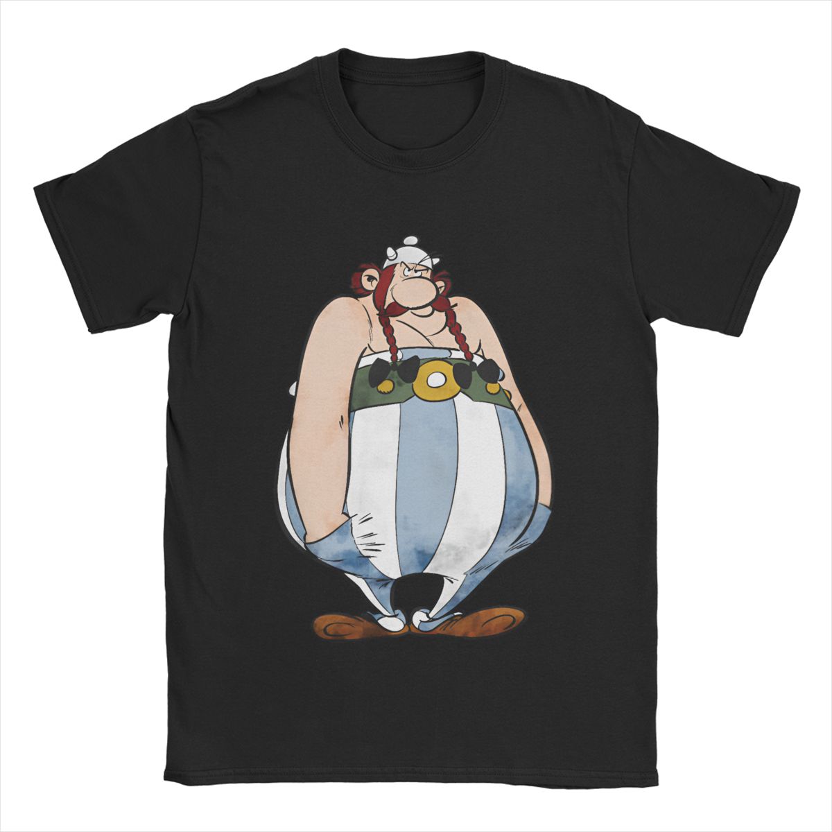 

Футболка Asterixs And Obelixs Чоловіча Вінтажна Футболки з Чистої Бавовни Круглий Виріз Короткий Рукав Футболки Новинка Топи 5XL різнокольоровий