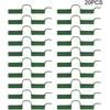 Lot of 20 Fixing Clips for Greenhouse 1.1 Cm - Green Polypropylene Clamps for Tarpaulin