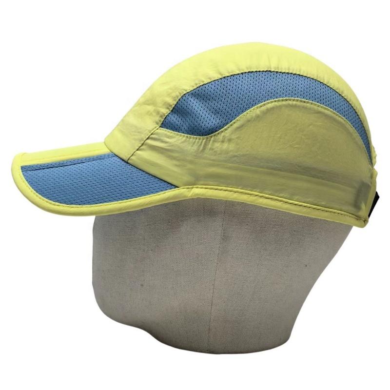 UV50+ Sun Protection Sporty Nylon Sports Baseball Cap 3-Foldable Lightweight Breathable Waterproof Fabric Original Design One Size жёлтый