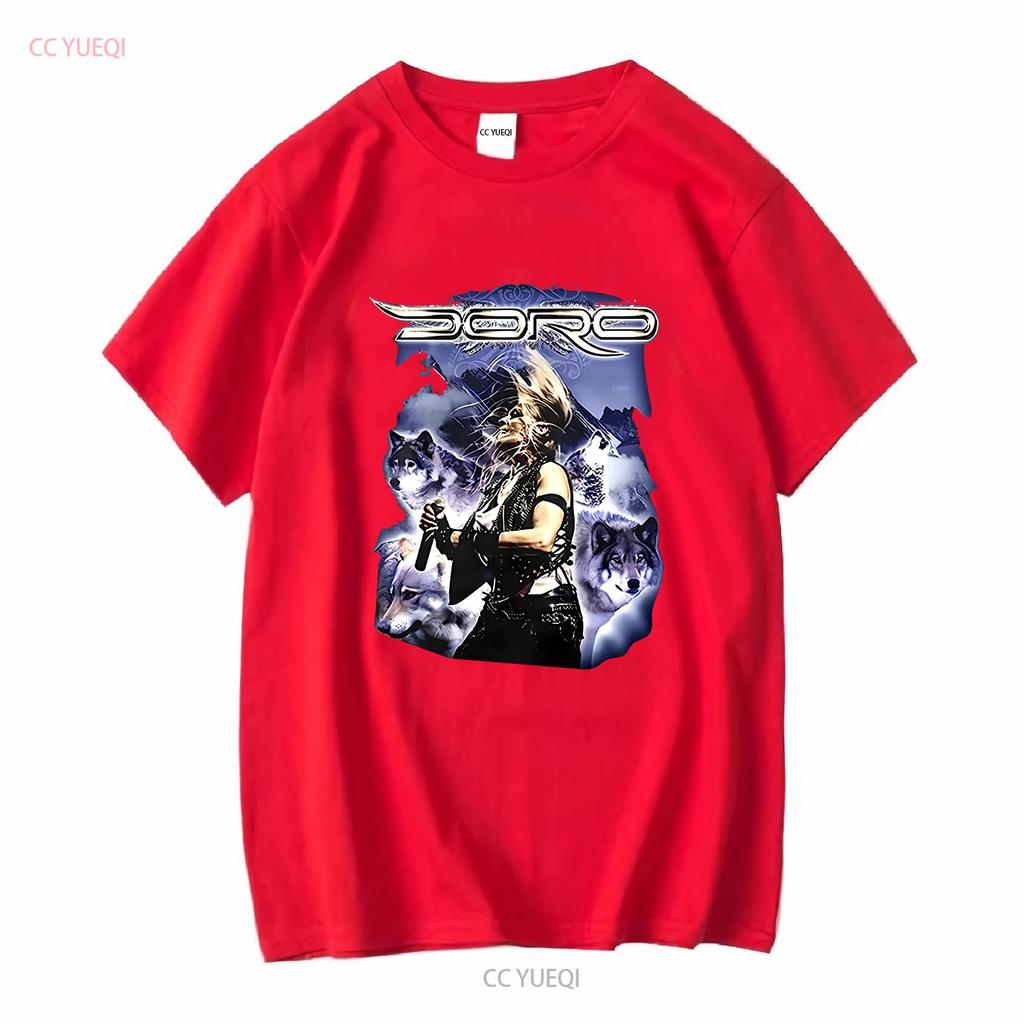 Doro Wolf Pesch T-Shirt, schwarz, Herren, Größen S–5XL, lang- oder kurzärmelig, Vintage-Look, gewaschen, für jeden Tag, weich, bequem, lässig