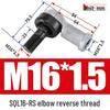 Bent Rod End Joint Bearing with Ball Joint SQ/SQZ5 - Sizes 6 to 22-RS