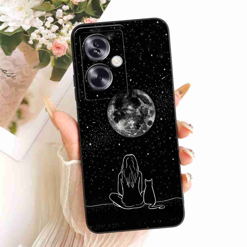 For Oppo A79 5G Case Cartoon Cat Retro Style Silicone Cover For Oppo A79 CPH2553 CPH2557 Shockproof Phone Cases Bumper