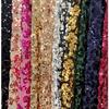 Material Plasă Brodată cu Paiete Strălucitoare în Gradient pentru Rochii de Mireasă, Rochii de Seară, Cheongsam, Material cu Paiete 1/3 Yard