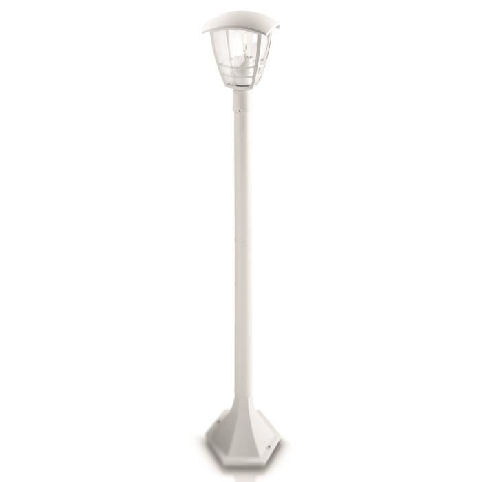 Venkovní sloupek Creek - Philips - Bílý V99,5cm - LED - Hliník