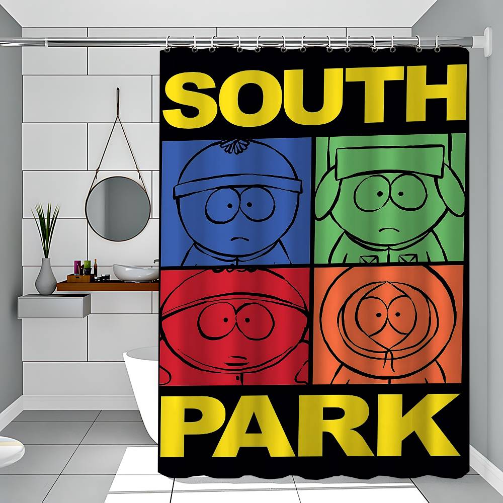 

Kenny McCormick Shower Curtains 180cm Polyester Modern Style Bathroom Curtain With Hooks Waterproof Funny Shower Curtain 90x180 cm