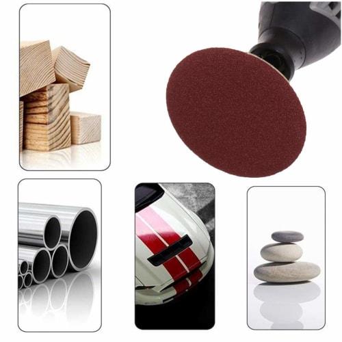 Pack of 60 100mm Sanding Discs, Water-Resistant Sanding Paper, Round, for Sanding Metal, Wood, and Metal Surfaces, Mixed Grit Abrasive Paper, 320, 600