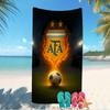 Beach Towel with Argentina Football Pattern - soft,absorbent,machine washable Lightweight&Modern,swimming,Travel Essentials