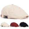 Men Side Letter Sticker Newsboy Caps British Painters Hats Spring and Autumn Adjustable Flat Cap Hip Hop Berets Peaked Cap