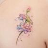 Farbe Dopamin Hochwertig Lotus Tattoo Aufkleber Schöner Arm Schlüsselbein