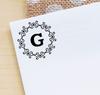 Printtoo Alphabet G Monogram Octagon Celtic Swirl Frame Self Inking Rubber Stamp Office