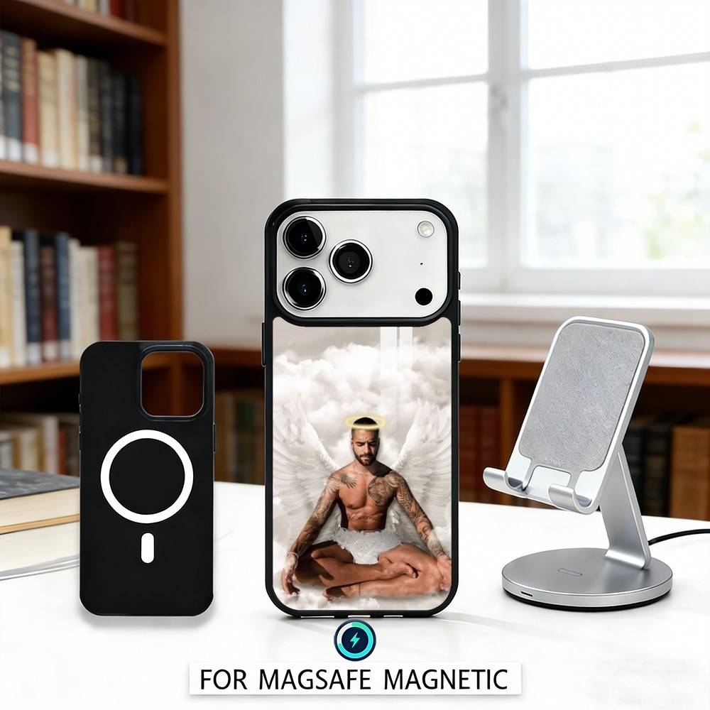 M-Maluma B-BRONCEADOR Phone Case Magnetic For iPhone17 16 15 14 13 12 Pro Max For Magsafe Wireless Charging Cover