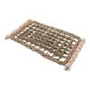 Bird Hammock Parrot Rope Perch Straw Climbing Chewing Stand for Lovebird Conure Budgie Parakeet Large Woven Net Exercise Bridge