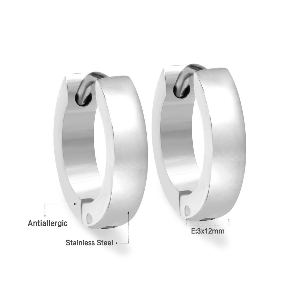 Rock 1 pairs Stainless Steel Cross Pendant Earrings for Men/Women Long Tassel Unisex Drops Huggie Hoops Punk Gothic Jewelry